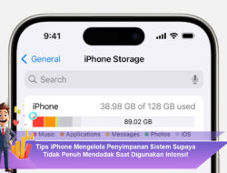 Tips iPhone Mengelola Penyimpanan Sistem Supaya Tidak Penuh Mendadak Saat Digunakan Intensif
