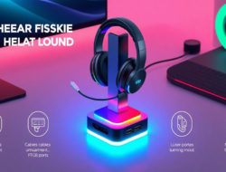 Review Singkat Headphone Stand Dengan Fitur Hub USB Dan Lampu RGB